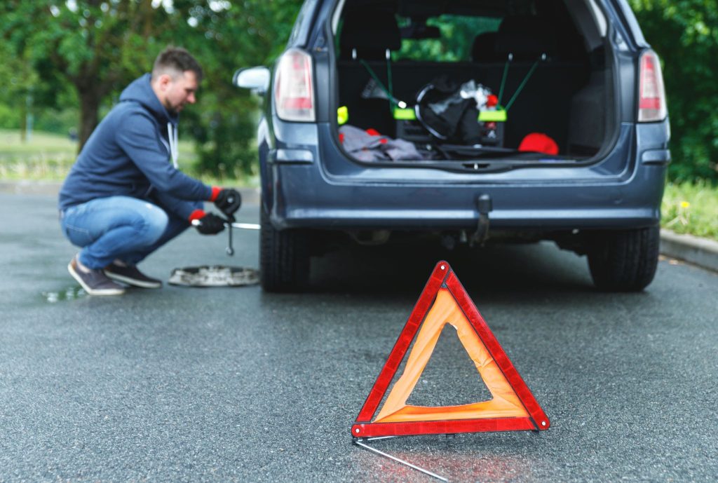 How can I prepare for emergency roadside situations?